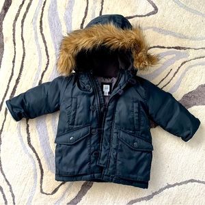 12-18 Month GAP Winter Jacket with Removable Faux Fur Trim